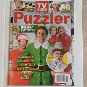 TV Guide Puzzler Magazine- Holiday Favorites NEW Themed Puzzles & Movies Trivia